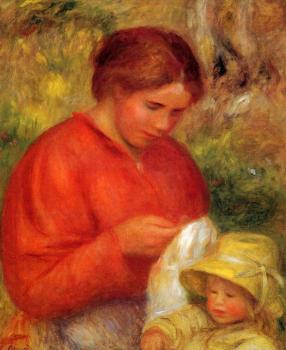 Pierre Auguste Renoir : Woman and Child II